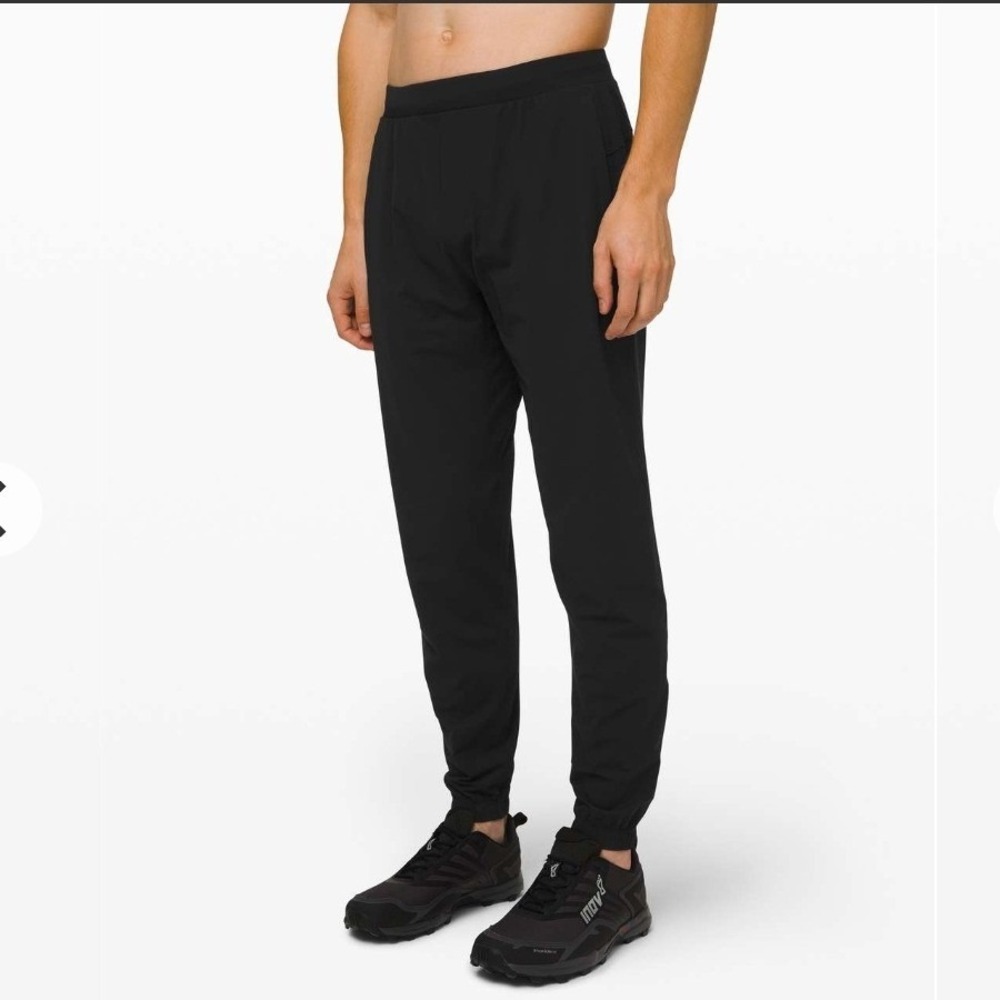 Lululemon mens surge joggers size large 29" inseam gym fitness run black